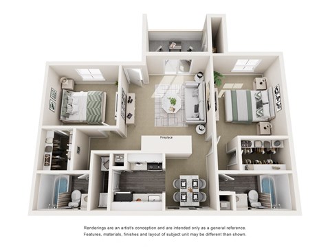 2 bed 2 bath at Copper Hill Apartments, Bedford 76021